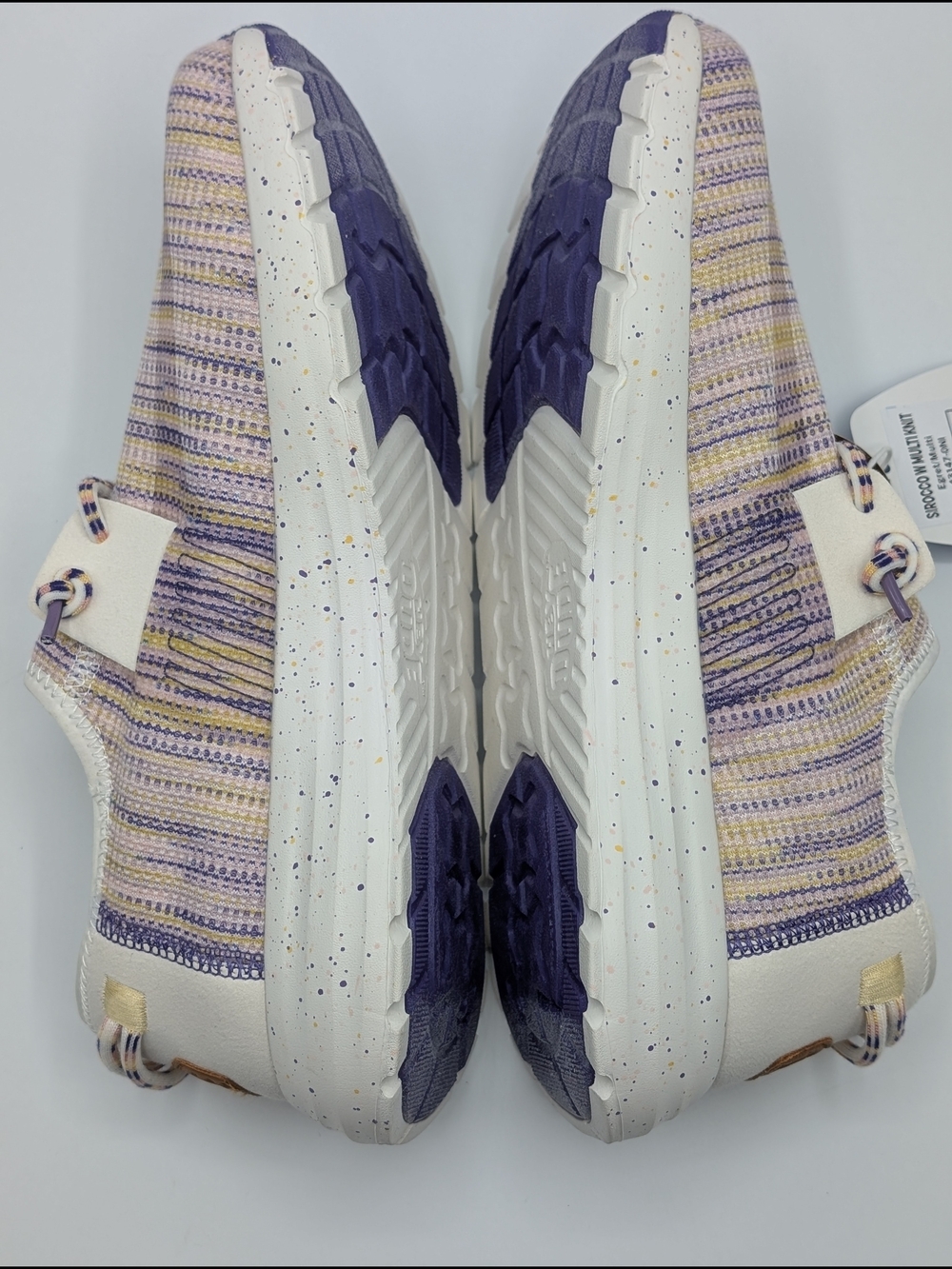 Hey Dude Women's W12 Slip-On Knit Sneakers Egret Multicolor Sirocco 43147-ONI - Picture 7 of 9